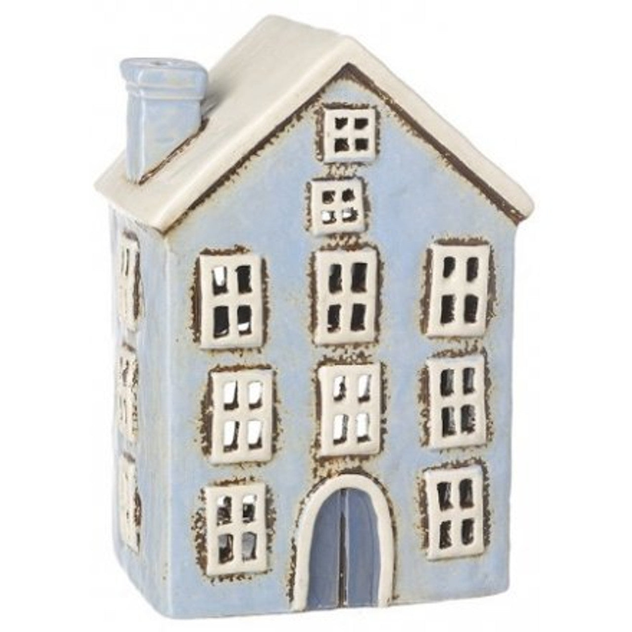 Ceramic House Lantern, 18cm