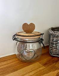 Heart Storage Jar, 12.5cm