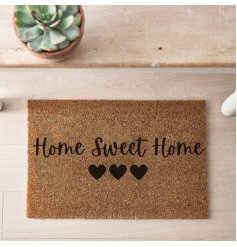 'Home Sweet Home' Doormat, 60cm