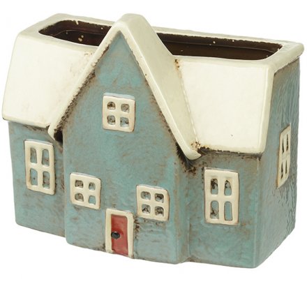 Ceramic House Planter 17cm